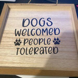 Tumbler stainless steel cups, and/or boards with any writng for your liking.